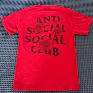 AntiSocialSocialClub Seeing the Feeling Red Tshirt Mens